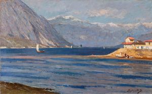 Guido Bertarelli - Veduta del lago di Como