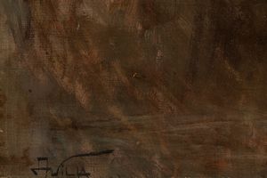 Aleardo Villa : La pensierosa  - Asta Importanti Dipinti e Sculture / Arte Figurativa tra XIX e XX Secolo - Parte 2 - Associazione Nazionale - Case d'Asta italiane