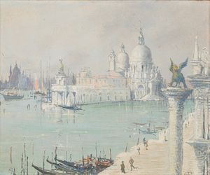 GENNARO FAVAI - Venezia, Mattino grigio visto dal Palazzo Ducale
