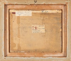 GENNARO FAVAI : Venezia, Mattino grigio visto dal Palazzo Ducale  - Asta Importanti Dipinti e Sculture / Arte Figurativa tra XIX e XX Secolo - Parte 2 - Associazione Nazionale - Case d'Asta italiane