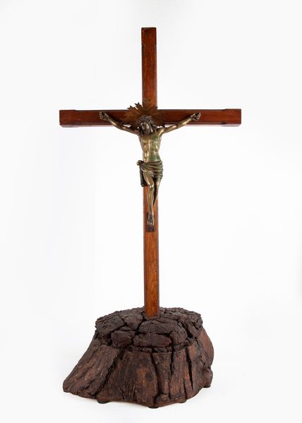 Scuola francese del XIX secolo : Cristo crocifisso  - Asta Antiquariato - Icone, Arredi, Sculture, Oggetti d'Arte - Associazione Nazionale - Case d'Asta italiane