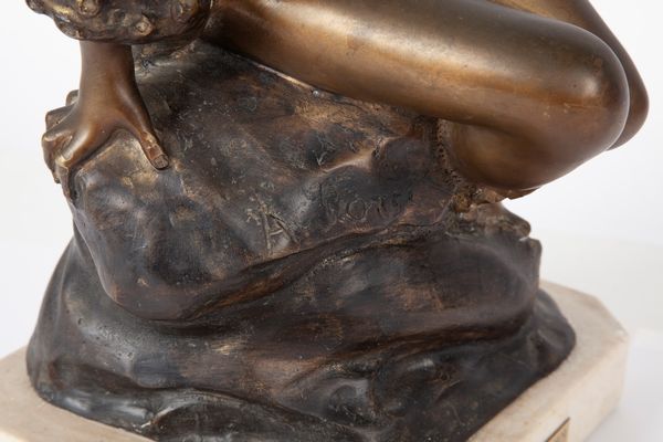 Achille D'Orsi : Pathos  - Asta Antiquariato - Icone, Arredi, Sculture, Oggetti d'Arte - Associazione Nazionale - Case d'Asta italiane