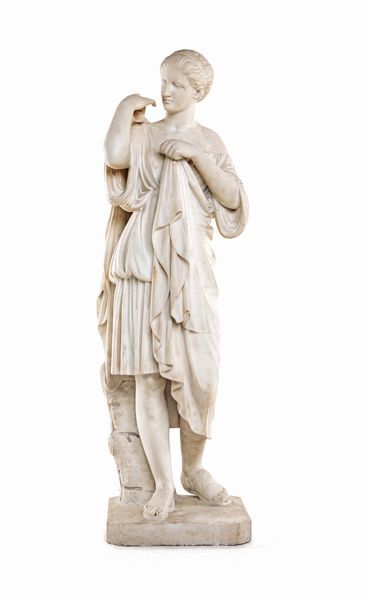 SCULTORE DEL XIX SECOLO : Venere italica  - Asta Antiquariato - Icone, Arredi, Sculture, Oggetti d'Arte - Associazione Nazionale - Case d'Asta italiane