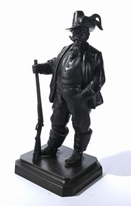 Giovanni Pandiani - Ritratto di Vittorio Emanuele II di Savoia in abiti da cacciatore