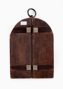 Iconografo russo del XIX secolo : Trittico raffigurante la Trasfigurazione  - Asta Antiquariato - Icone, Arredi, Sculture, Oggetti d'Arte - Associazione Nazionale - Case d'Asta italiane