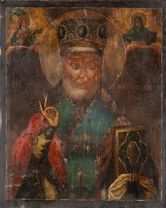 Iconografo russo del XIX secolo - San Nicola