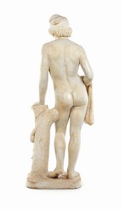 Scultura marmo bianco, seconda met� del XIX secolo  - Asta Antiquariato - Icone, Arredi, Sculture, Oggetti d'Arte - Associazione Nazionale - Case d'Asta italiane