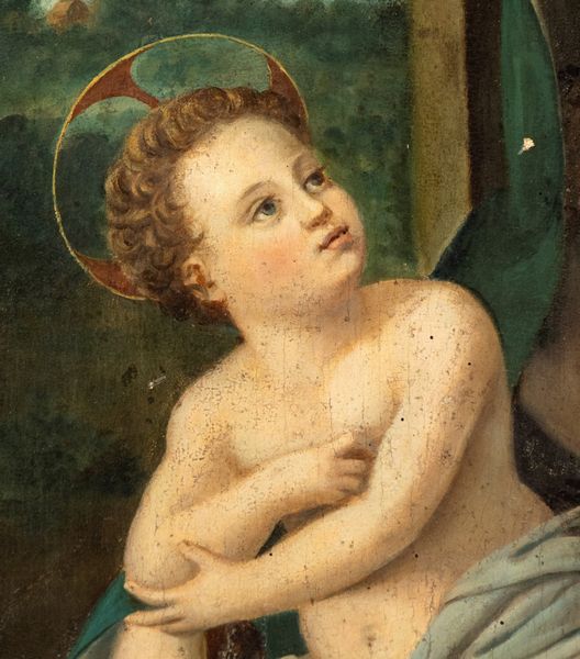 Francesco Brina, Attribuito a : Madonna con il Bambino e San Giovannino  - Asta Dipinti antichi dal XIV al XIX secolo. Con una selezione di sculture - Associazione Nazionale - Case d'Asta italiane