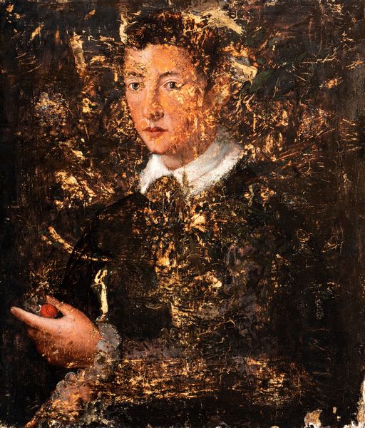 Scuola fiorentina, XVI secolo : Ritratto di giovane gentiluomo con miniatura  - Asta Dipinti antichi dal XIV al XIX secolo. Con una selezione di sculture - Associazione Nazionale - Case d'Asta italiane