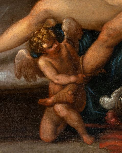 Artista rudolfino, ultimo quarto XVI secolo : Venere e Marte  - Asta Dipinti antichi dal XIV al XIX secolo. Con una selezione di sculture - Associazione Nazionale - Case d'Asta italiane