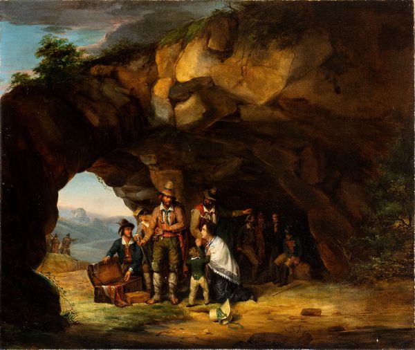 Nicaise de Keyser : Briganti in una grotta  - Asta Dipinti antichi dal XIV al XIX secolo. Con una selezione di sculture - Associazione Nazionale - Case d'Asta italiane