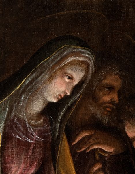 Scuola cremonese, fine XVI - inizio XVII secolo : Adorazione dei pastori  - Asta Dipinti antichi dal XIV al XIX secolo. Con una selezione di sculture - Associazione Nazionale - Case d'Asta italiane