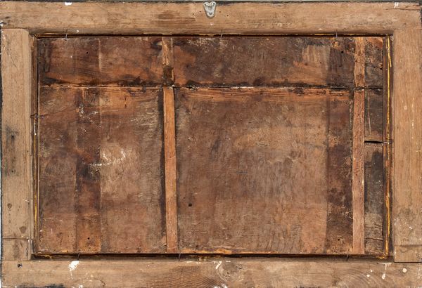 Scuola romana, XVII secolo : Sacra Famiglia nella bottega di San Giuseppe  - Asta Dipinti antichi dal XIV al XIX secolo. Con una selezione di sculture - Associazione Nazionale - Case d'Asta italiane