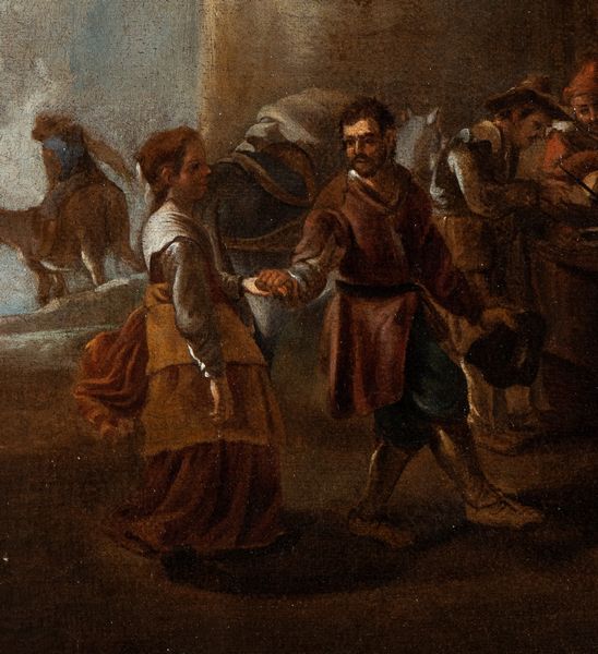 Jan Miel : Festa contadina  - Asta Dipinti antichi dal XIV al XIX secolo. Con una selezione di sculture - Associazione Nazionale - Case d'Asta italiane