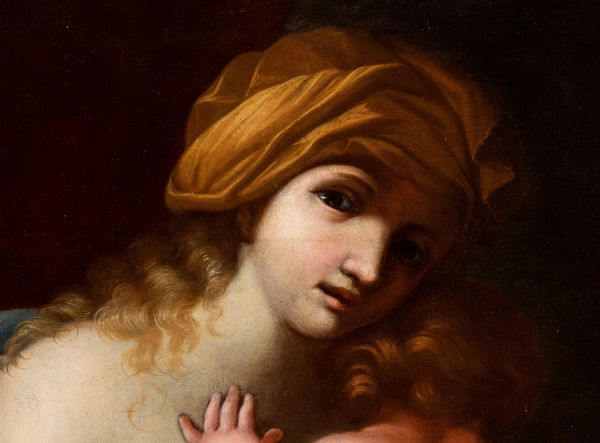 Artista emiliano, XVII secolo : Allegoria della Carit  - Asta Dipinti antichi dal XIV al XIX secolo. Con una selezione di sculture - Associazione Nazionale - Case d'Asta italiane