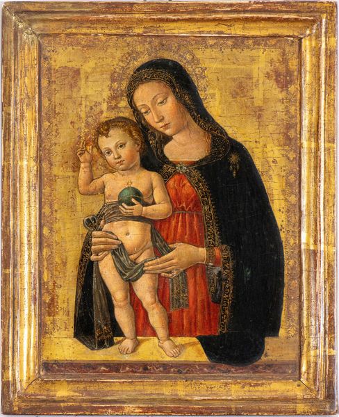 Piermatteo  d'Amelia, nei modi di : Madonna con il Bambino  - Asta Dipinti antichi dal XIV al XIX secolo. Con una selezione di sculture - Associazione Nazionale - Case d'Asta italiane