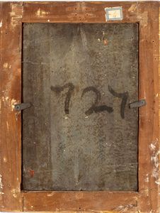 Artista fiorentino, seconda metà XVI secolo : Madonna con Bambino e San Giovannino  - Asta Dipinti antichi dal XIV al XIX secolo. Con una selezione di sculture - Associazione Nazionale - Case d'Asta italiane