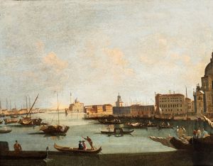Francesco Tironi - Veduta del bacino di San Marco con San Giorgio Maggiore e Punta della Dogana