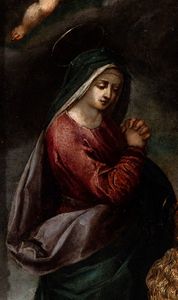 Jacopo Negretti Palma il Giovane : Crocifissione  - Asta Dipinti antichi dal XIV al XIX secolo. Con una selezione di sculture - Associazione Nazionale - Case d'Asta italiane