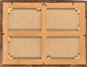 Ciriaco Parmigiani , Attribuito a : a) Scontro di cavallerie in campo aperto; b) scontro di cavallerie nei pressi di un ponte. Coppia di dipinti  - Asta Dipinti antichi dal XIV al XIX secolo. Con una selezione di sculture - Associazione Nazionale - Case d'Asta italiane