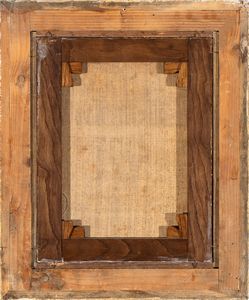 Paolo Monaldi : a) Paesaggio con concerto di contadini; b) Paesaggio con contadini a lavoro. Coppia di dipinti.  - Asta Dipinti antichi dal XIV al XIX secolo. Con una selezione di sculture - Associazione Nazionale - Case d'Asta italiane