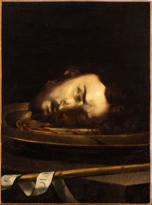 Jusepe  de Ribera, Cerchia di - Testa del Battista