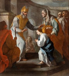 Pietro Bardellino, Attribuito a - Presentazione della Vergine al Tempio