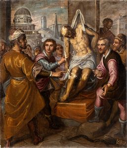 Artista veneto, seconda metà XVI secolo - Il ritrovamento del corpo di San Marco