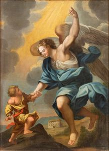 Scuola napoletana, XVIII secolo - L'angelo custode