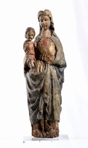 Artista toscano, XIV - XV secolo - Madonna con il Bambino
