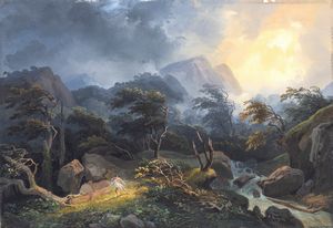 Salvatore Fergola - La fuga di Caino