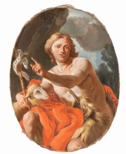 Artista emiliano, XVIII secolo - San Giovanni Battista