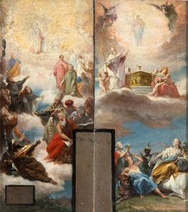 Salvatore Nobili - Bozzetto pittorico per la decorazione parietale di una chiesa