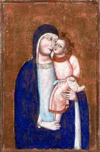 Ambrogio Lorenzetti, nei modi di - Madonna con il Bambino