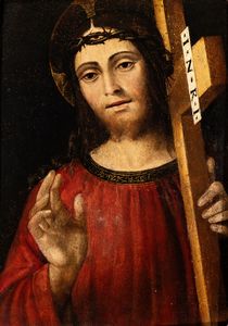 Artista lombardo, XVI secolo - Cristo portacroce