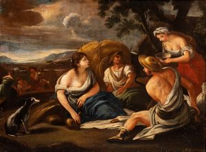 Scuola napoletana, XVIII secolo - La mietitura