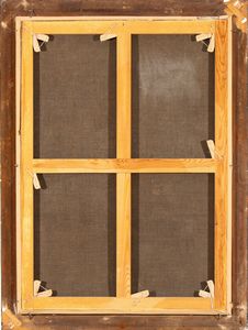 Artista fiammingo attivo in Italia, XVII secolo : Paesaggio con sosta di viandanti  - Asta Dipinti antichi dal XIV al XIX secolo. Con una selezione di sculture - Associazione Nazionale - Case d'Asta italiane