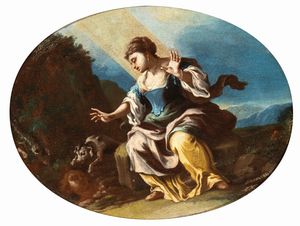 Francesco Solimena, Attribuito a - Figura allegorica femminile