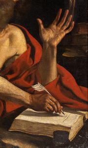Giovanni Francesco Barbieri Guercino, Cerchia di : San Girolamo penitente nel deserto  - Asta Dipinti antichi dal XIV al XIX secolo. Con una selezione di sculture - Associazione Nazionale - Case d'Asta italiane