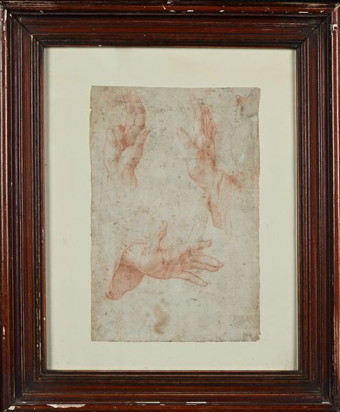 Giulio Cesare Procaccini, Attribuito a : Studio di mani  - Asta Disegni Antichi - Associazione Nazionale - Case d'Asta italiane