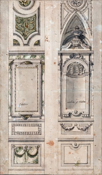 Mauro Antonio Tesi : Studio architettonico  - Asta Disegni Antichi - Associazione Nazionale - Case d'Asta italiane