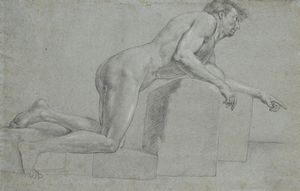 Giuseppe  Bottani : Studio di nudo accademico  - Asta Disegni Antichi - Associazione Nazionale - Case d'Asta italiane