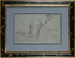 Giuseppe  Bottani : Studio di nudo accademico  - Asta Disegni Antichi - Associazione Nazionale - Case d'Asta italiane