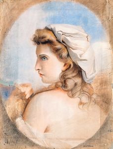 Scuola francese del XIX secolo - Ritratto di donna