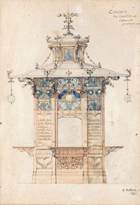 Emilio Retrosi - Chioso per vendita di tabacchi giornali ecc.