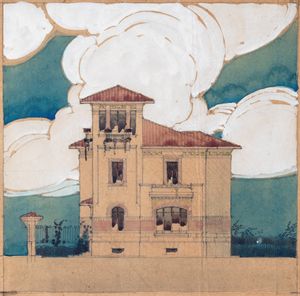 Quadrio Ferruccio Pirani - Progetto per Villino