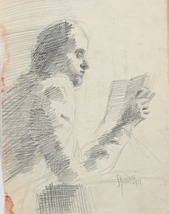 Armando Spadini - Donna che legge