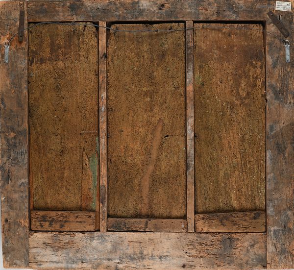 SCUOLA TOSCANA DEL XV SECOLO : Trittico con San Domenico San Tommaso d'Aquino e San Pietro Martire  - Asta Dipinti antichi  - Associazione Nazionale - Case d'Asta italiane