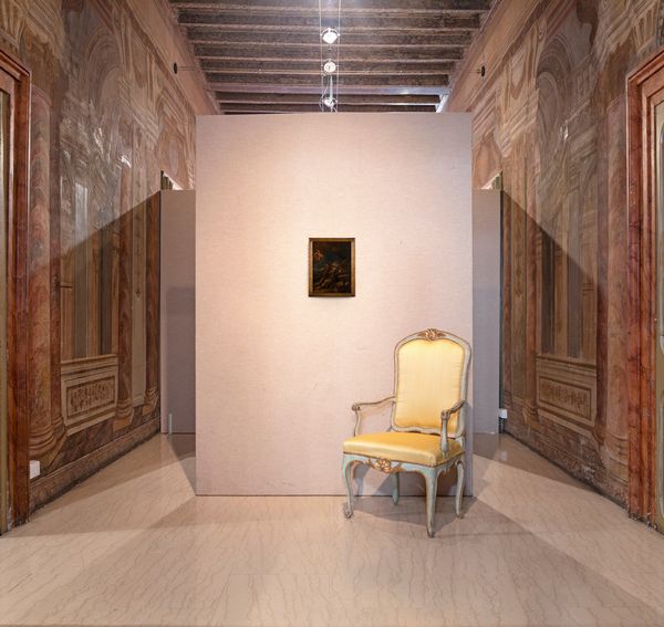 Giuseppe  Varotti, Attribuito a : Bozzetto di San Francesco in preghiera  - Asta Dipinti antichi  - Associazione Nazionale - Case d'Asta italiane