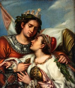 Scuola neoclassica italiana - Venezia che abbraccia l'Italia